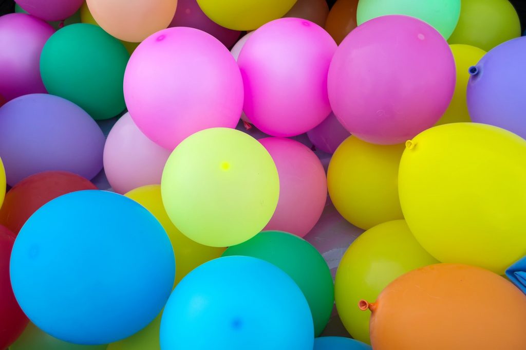 Palloncini colorati festa di compleanno